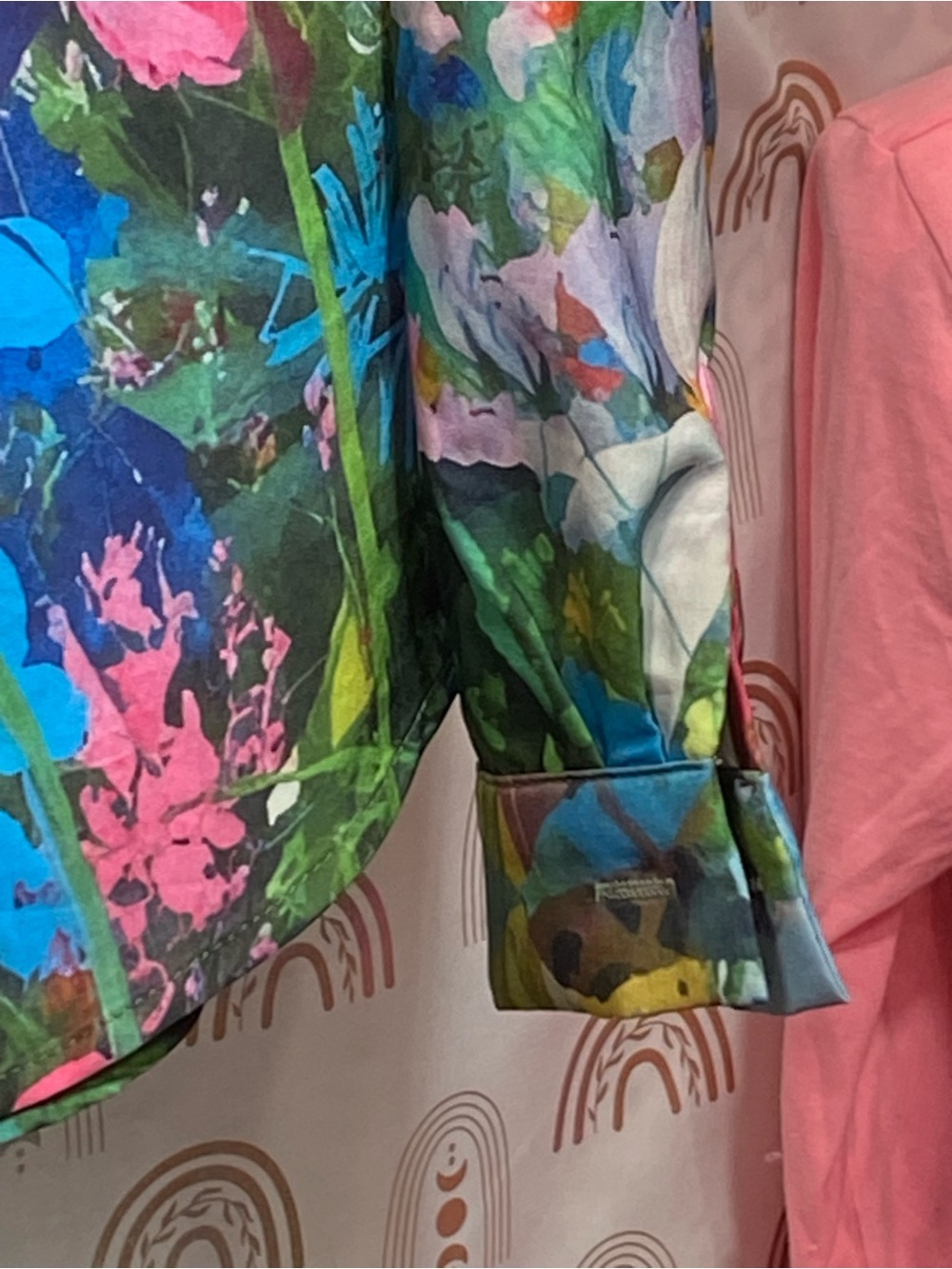 Floral Painterly Button-Up Shirt - Multicolor - Picture 5 of 8